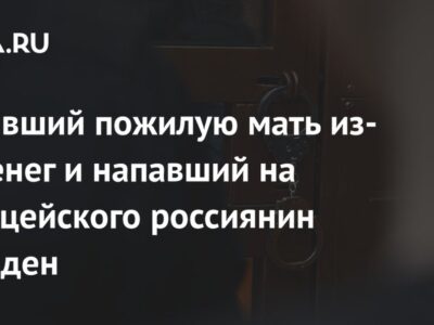 Избивший пожилую мать из-за денег и напавший на полицейского россиянин осужден