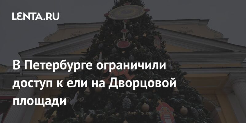 В Петербурге ограничили доступ к ели на Дворцовой площади