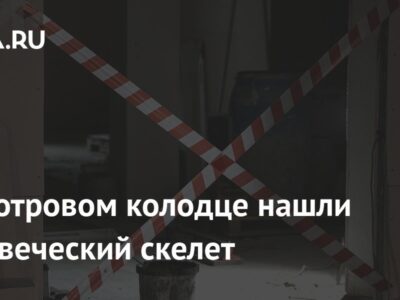 В смотровом колодце нашли человеческий скелет