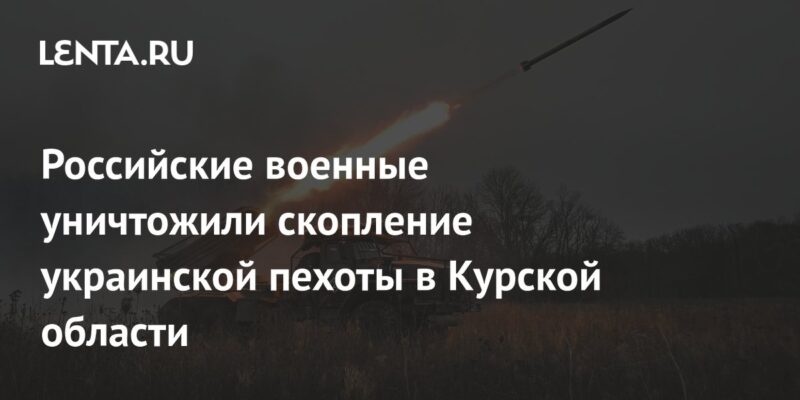 Российские военные уничтожили скопление украинской пехоты в Курской области