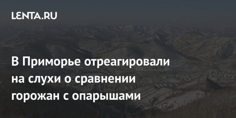 В Приморье отреагировали на слухи о сравнении горожан с опарышами