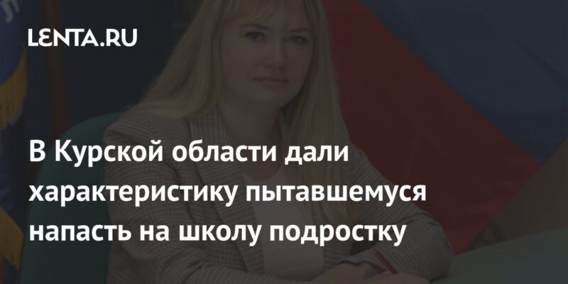 В Курской области дали характеристику пытавшемуся напасть на школу подростку