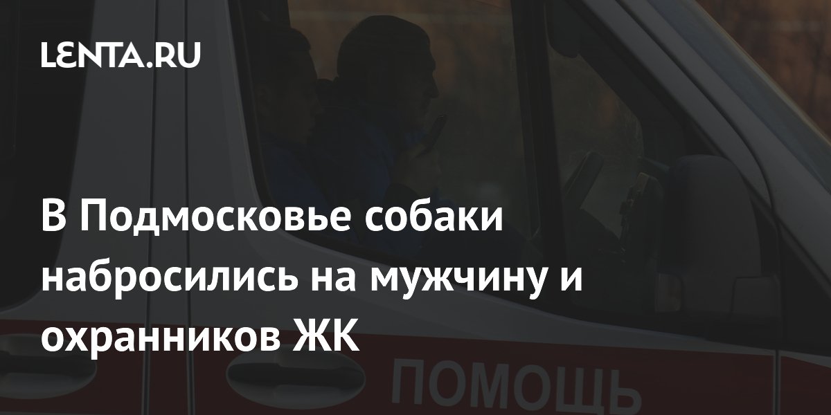 В Подмосковье собаки набросились на мужчину и охранников ЖК