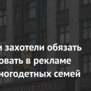 В России захотели обязать использовать в рекламе образ многодетных семей